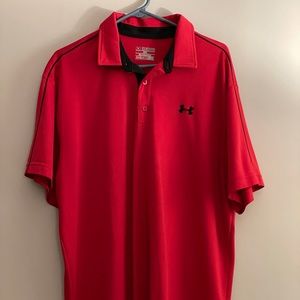 Red Under Armour polo. Size XXL
